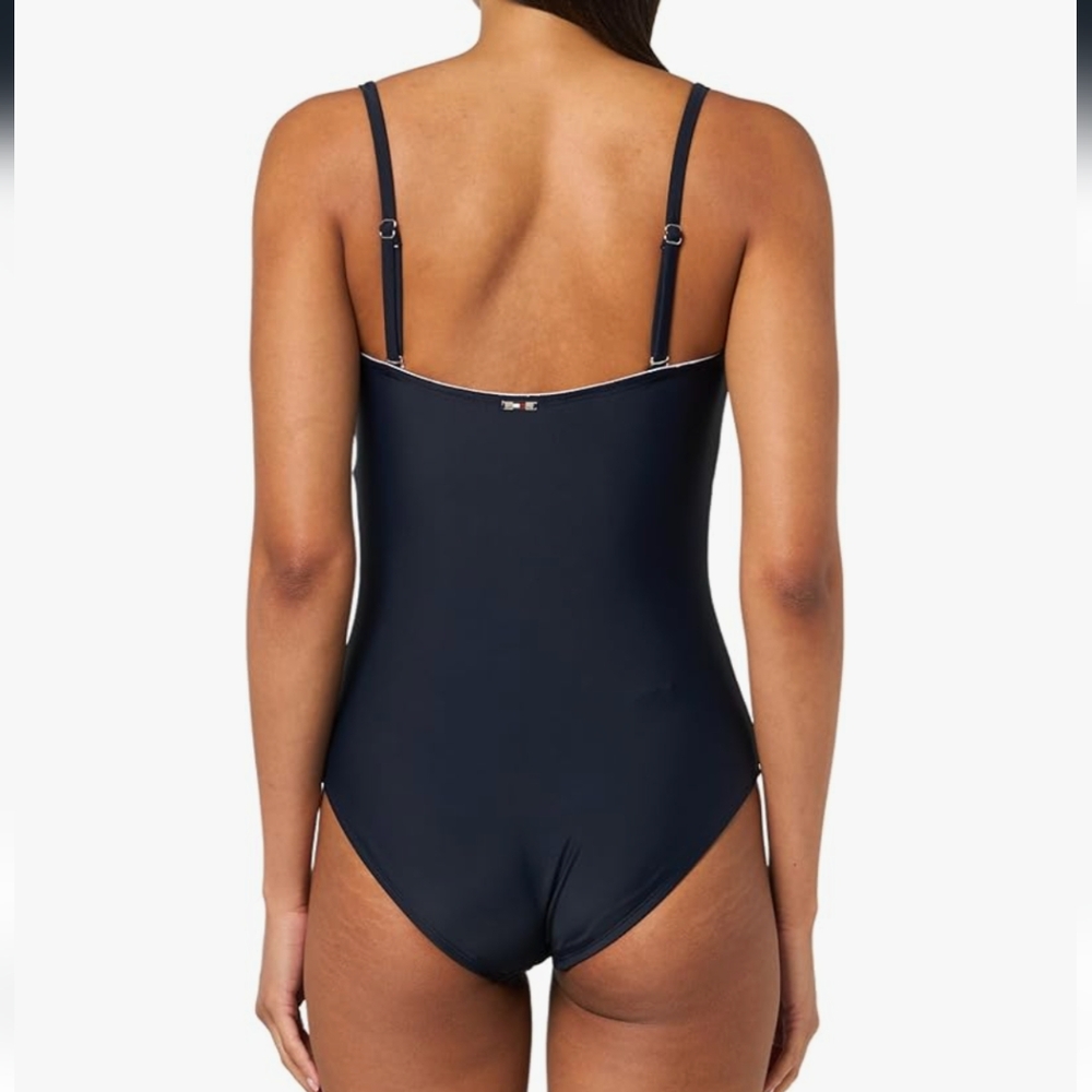 Tommy Hilfiger Full Coverage Colorblock Women's One Piece NWT Multiple Sizes - Picture 14 of 15